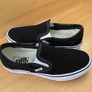 Vans Slip On Size, Black,  8.5 Womens/7 Mens